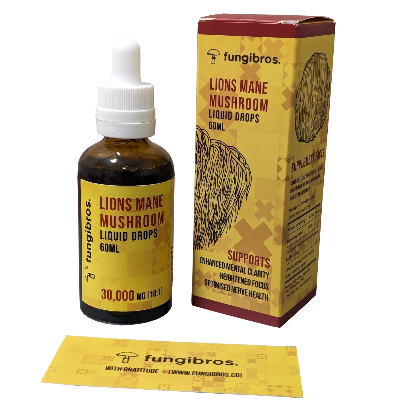 High Strength Lion’s Mane Drops – Cognitive Boost & Focus