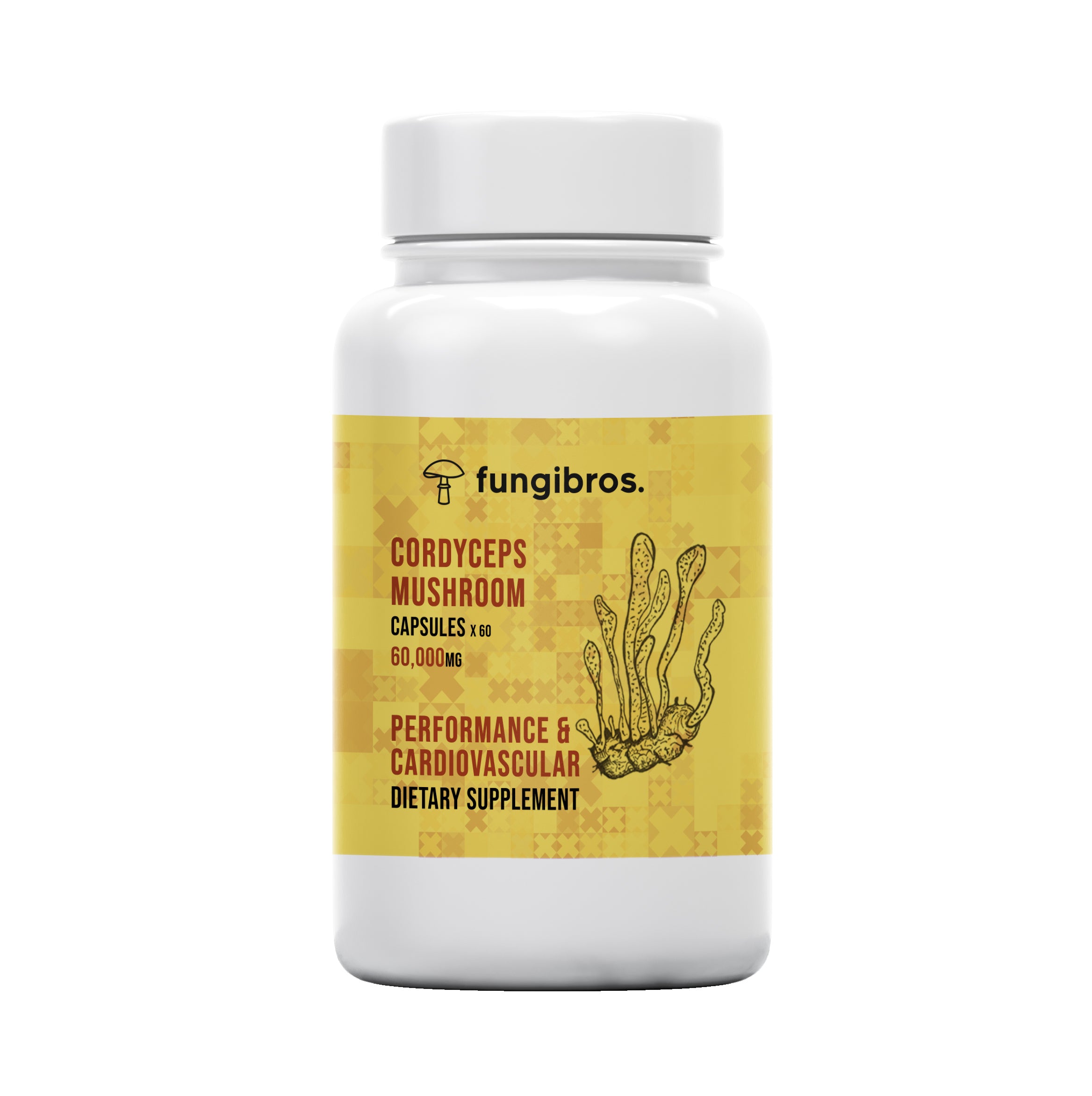 Cordyceps Mushroom Capsules – Natural Energy, Stamina & Immune Support (60 x 1000mg)