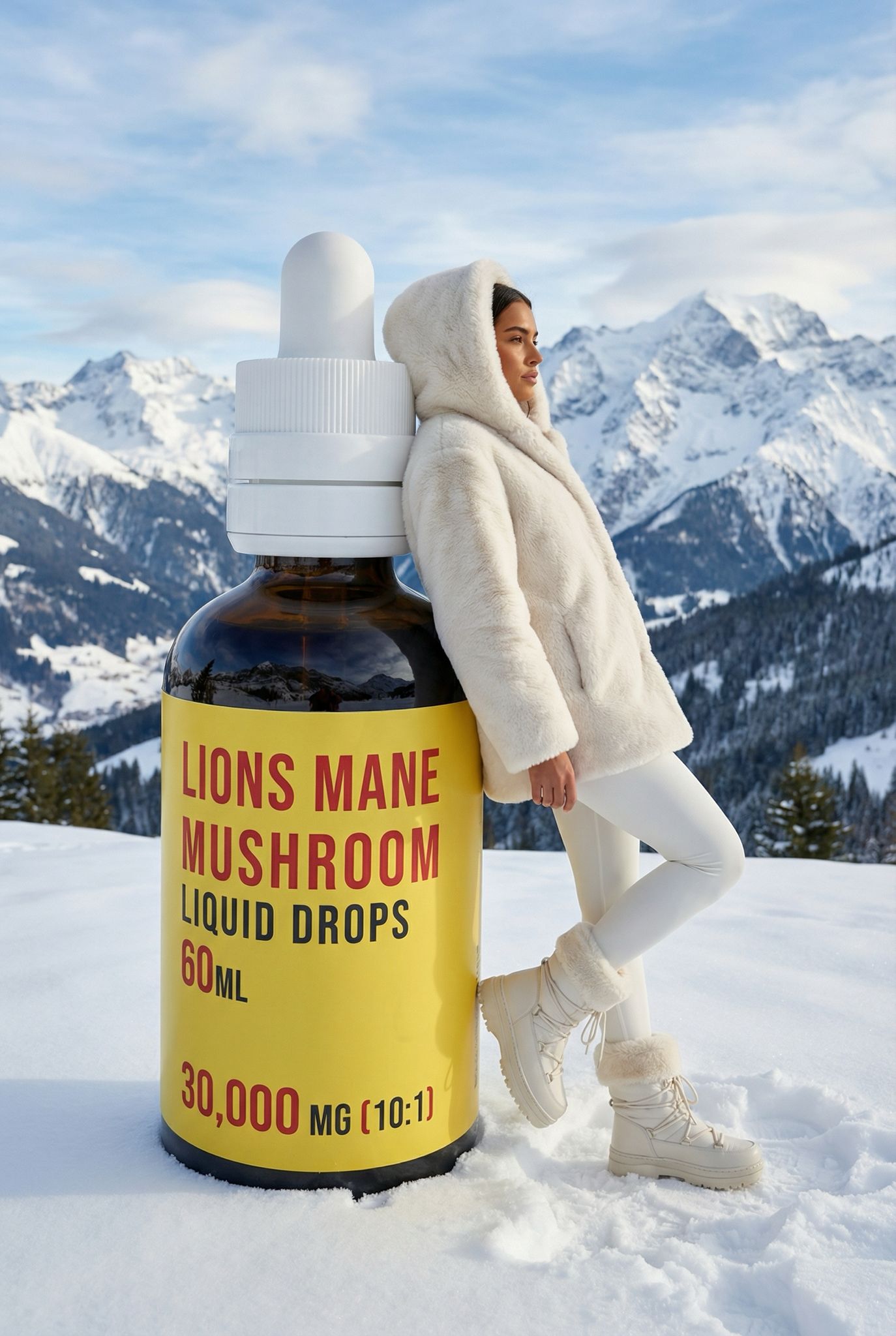 Lion’s Mane Liquid Drops – Premium 30,000mg Mushroom Fruiting Body