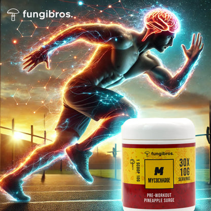 MycoCharge – 0-Stim Functional Mushroom Pre-Workout | Pineapple Surge