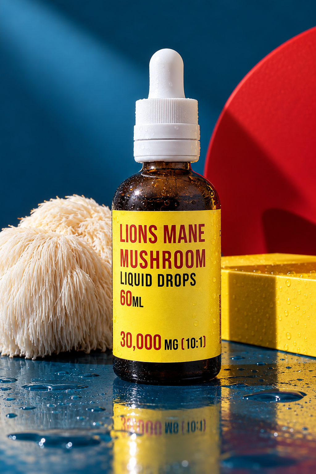 Lion’s Mane Liquid Drops – Premium 30,000mg Mushroom Fruiting Body