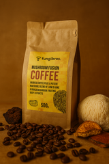 Mushroom Coffee Fusion – Lion’s Mane & Chaga for Focus & Immunity