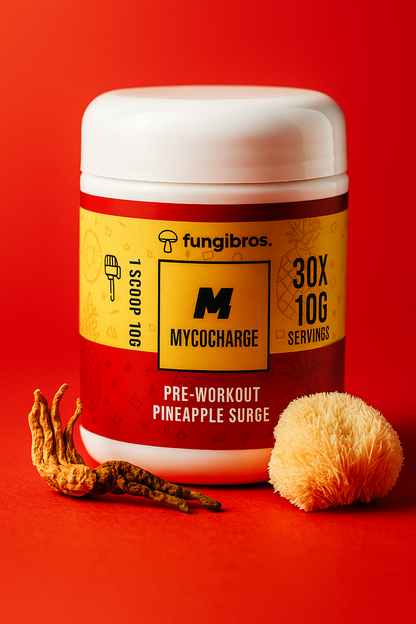 MycoCharge – 0-Stim Functional Mushroom Pre-Workout | Pineapple Surge