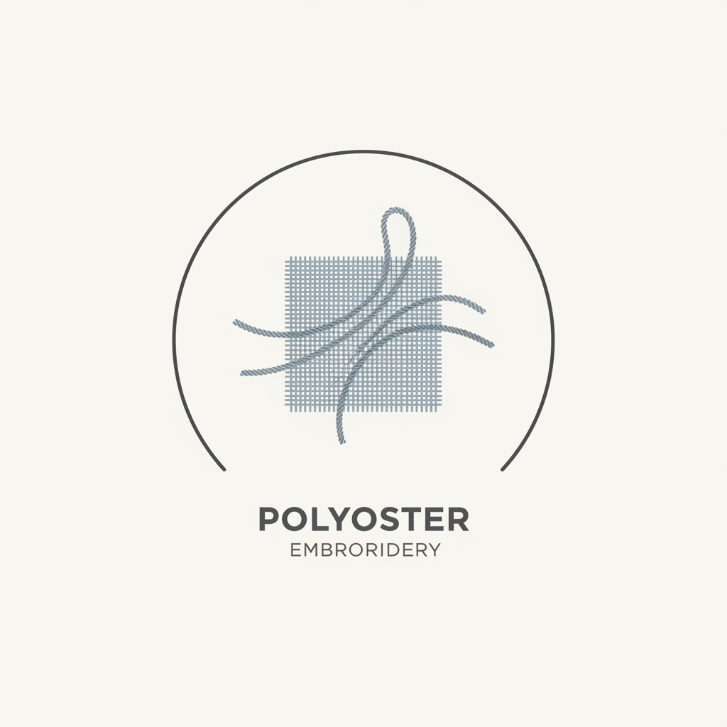 Polyester embroidery